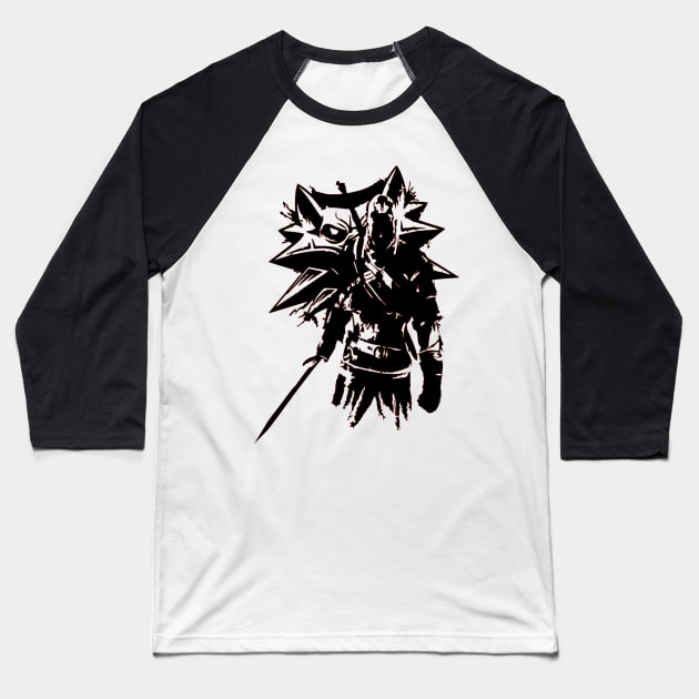 Ferocious Witcher Baseball T-Shirt by OtakuPapercraft